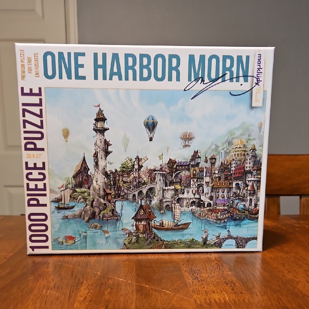 One Harbor Morn 1000 Piece Puzzle by Mark Klüdy